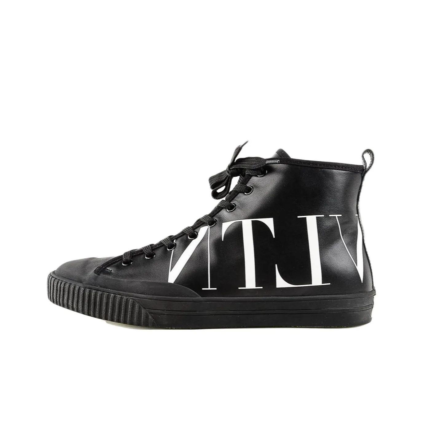 Valentino VLTN High Top Stylish Skateboarding Shoes Men's Black