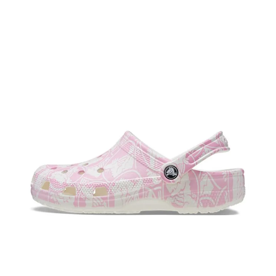 Crocs Classic Duke Print Clogs 
Pink Tweed
