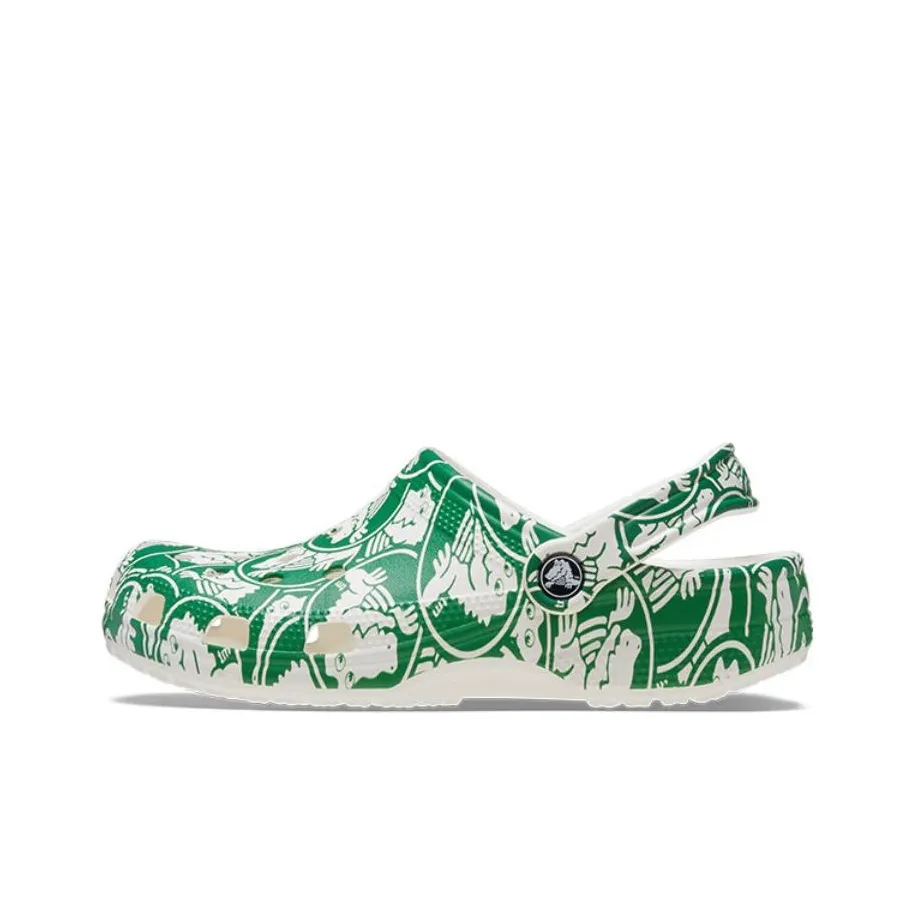 Crocs Classic Duke Print Clogs 
Green
