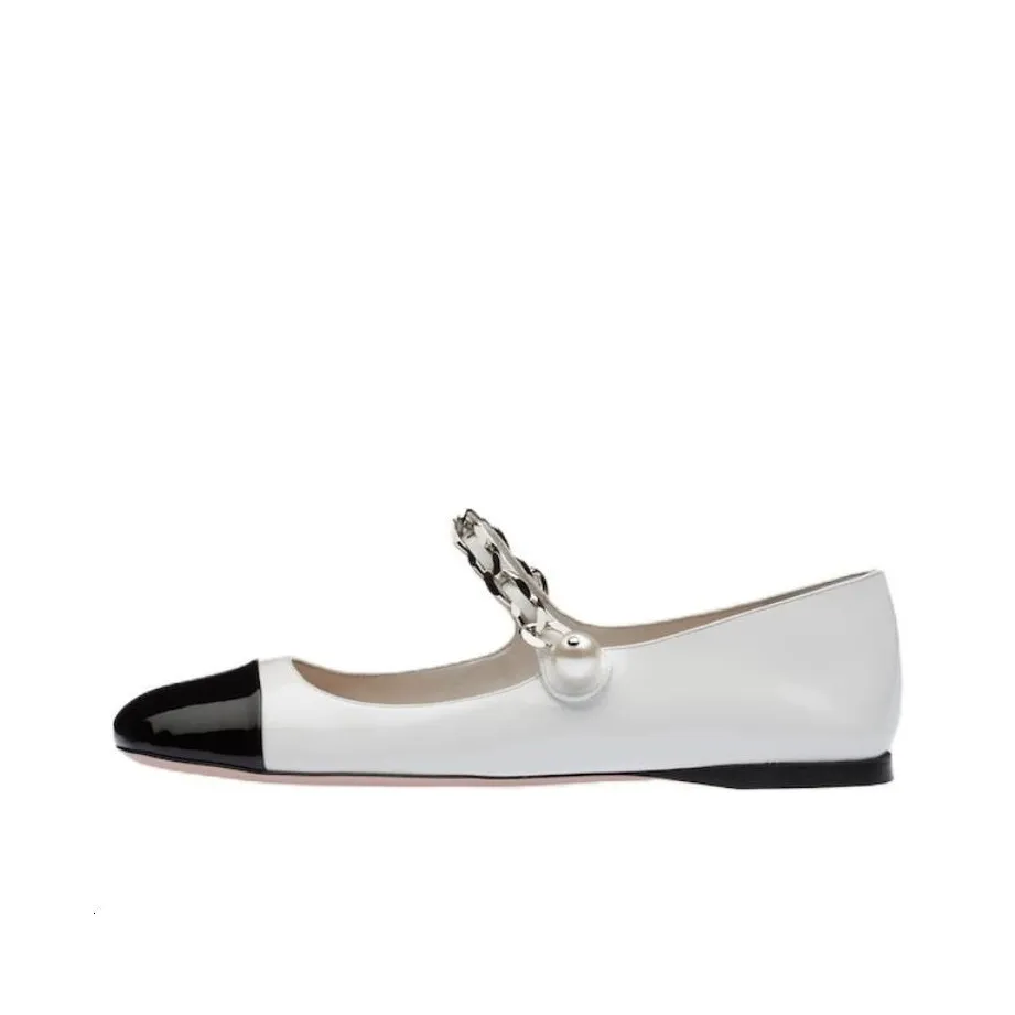 MIU MIU Patent Leather Ballerina Pumps