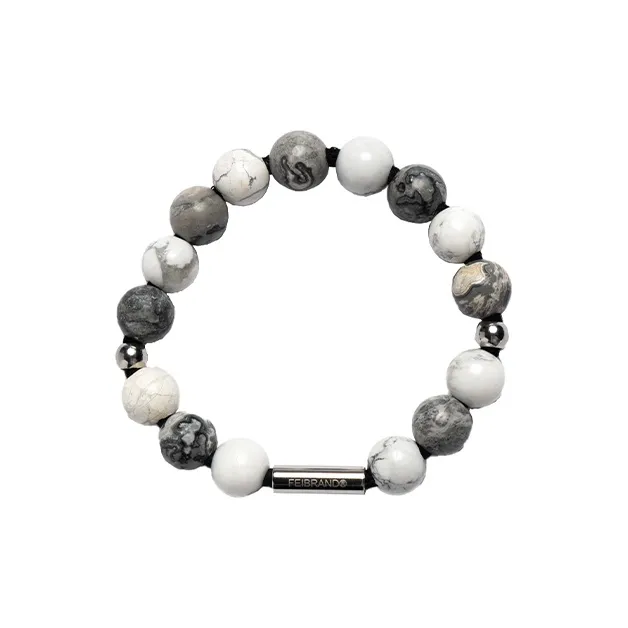 FEIBRAND Телячья кожа Нержавеющая сталь Бирюзовый Камень с картой Наручные повязки Унисекс