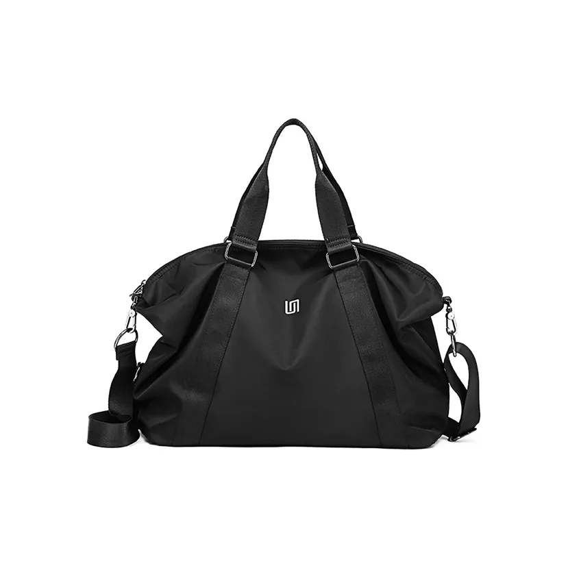 FAIRWHALE Спортивная сумка дорожная сумка сумка через плечо сумка на плечо большая мужская чисто черная