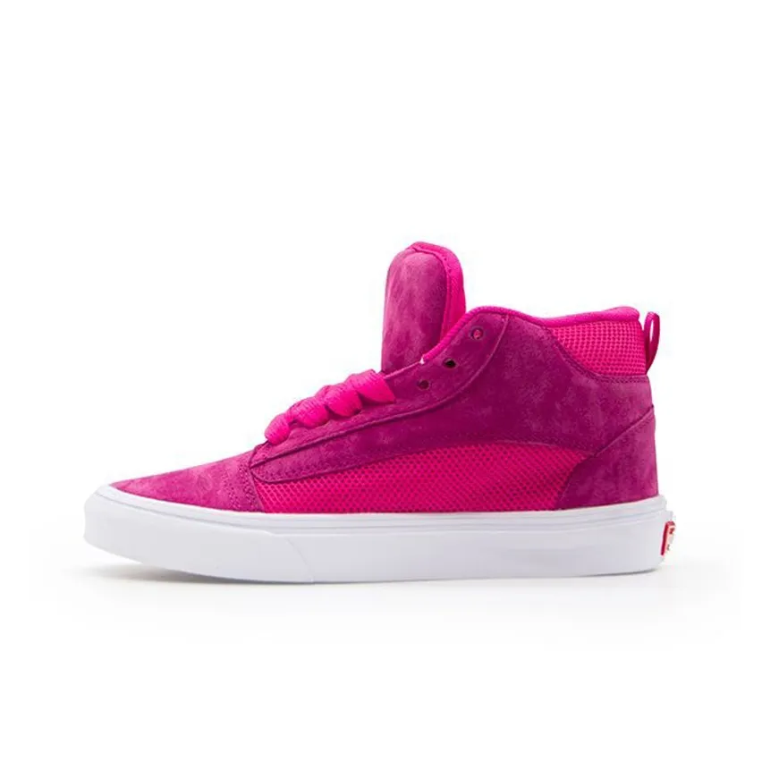 YIBONI Покрытие Slip-Resistant и Abrasion-Resistant Высокие Кроссовки для Скейтбординга Унисекс Розовые Красные