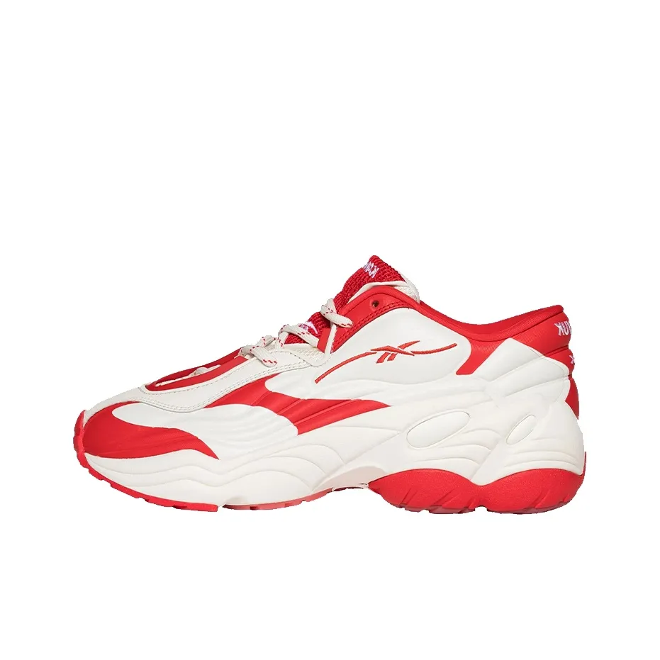 KANGHYUK совместный дизайн x Reebok DMX RUN 6 Low Топ Беговые кроссовки Унисекс Красный Белый
