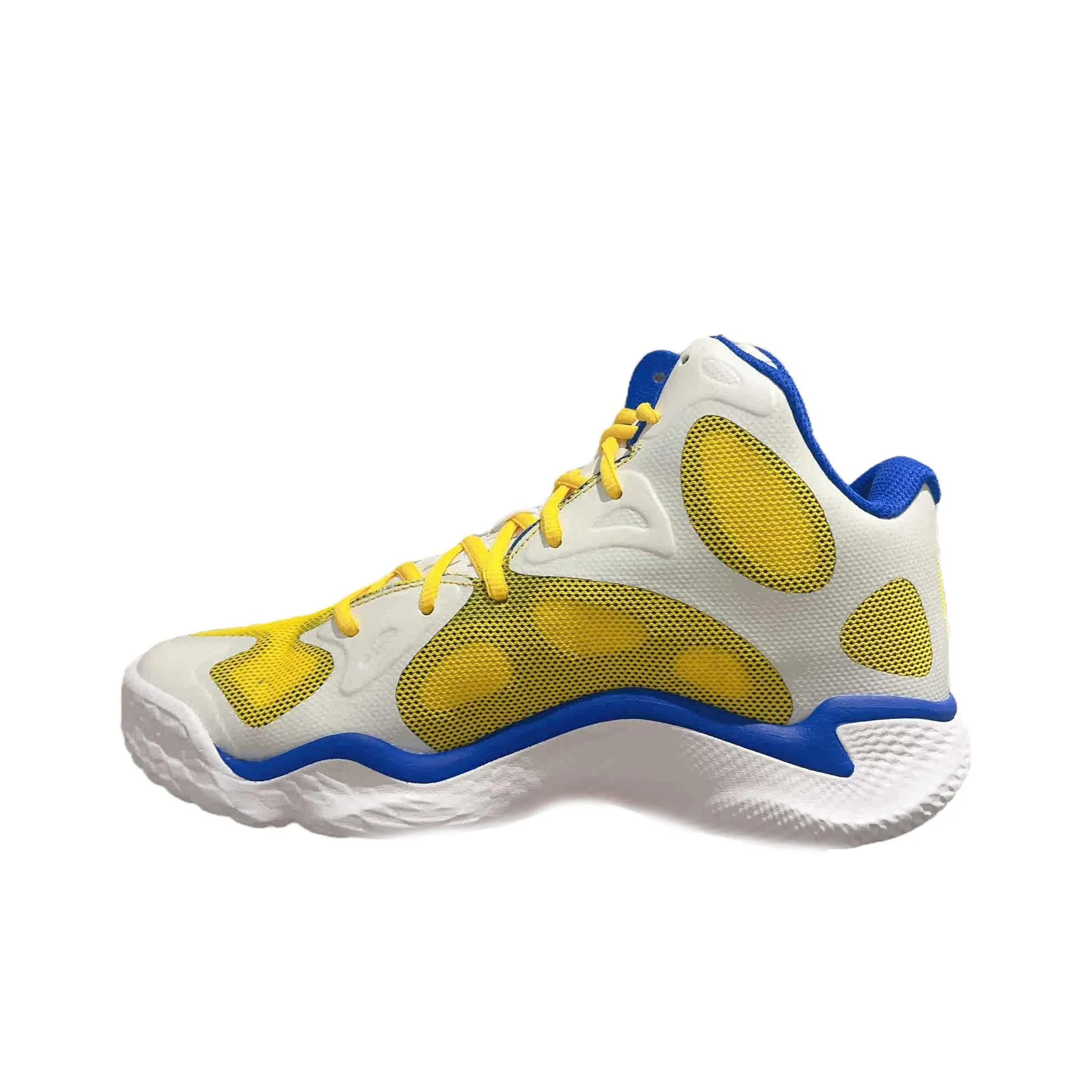 Under Armour Curry Spawn FloTro Амортизация Износостойкий MID Баскетбольные кроссовки Мужской Желтый