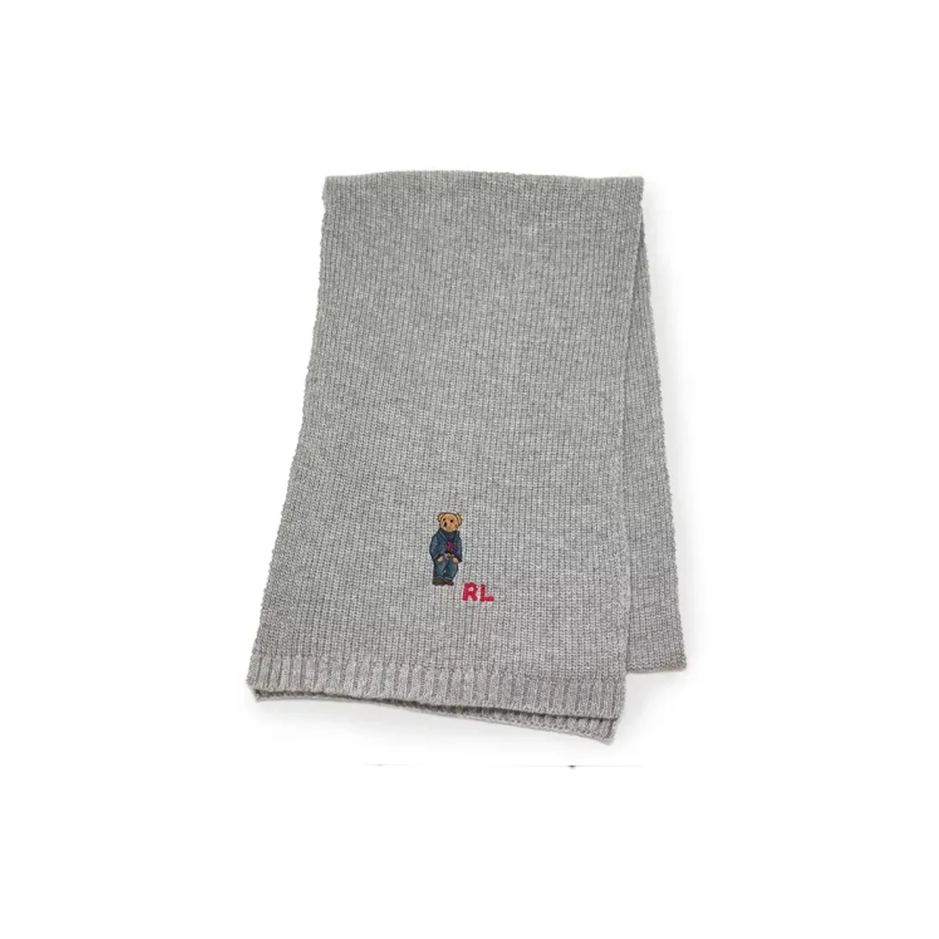Polo Ralph Lauren Knit Scarves Unisex Gray