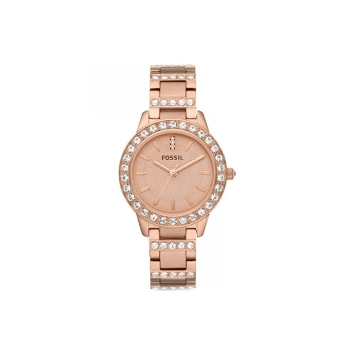 FOSSIL Yasi Collection Женские Кварцевые Наручные Часы Кварцевый Механизм Ремешок из Нержавеющей Стали 34 мм Золотой Циферблат