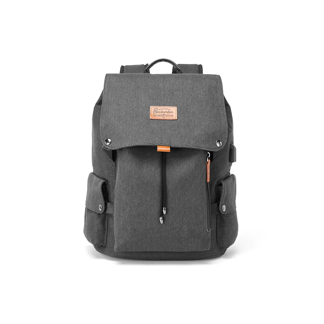 BOSTANTEN Ткань Путешествие Ноутбук Рюкзак Большой Мужской Серый