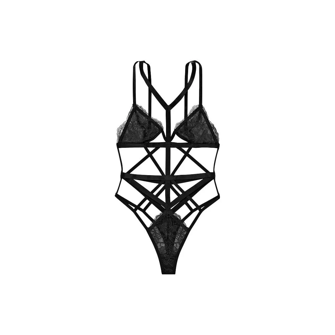 Victoria's Secret Топ на бретелях Женский Черный