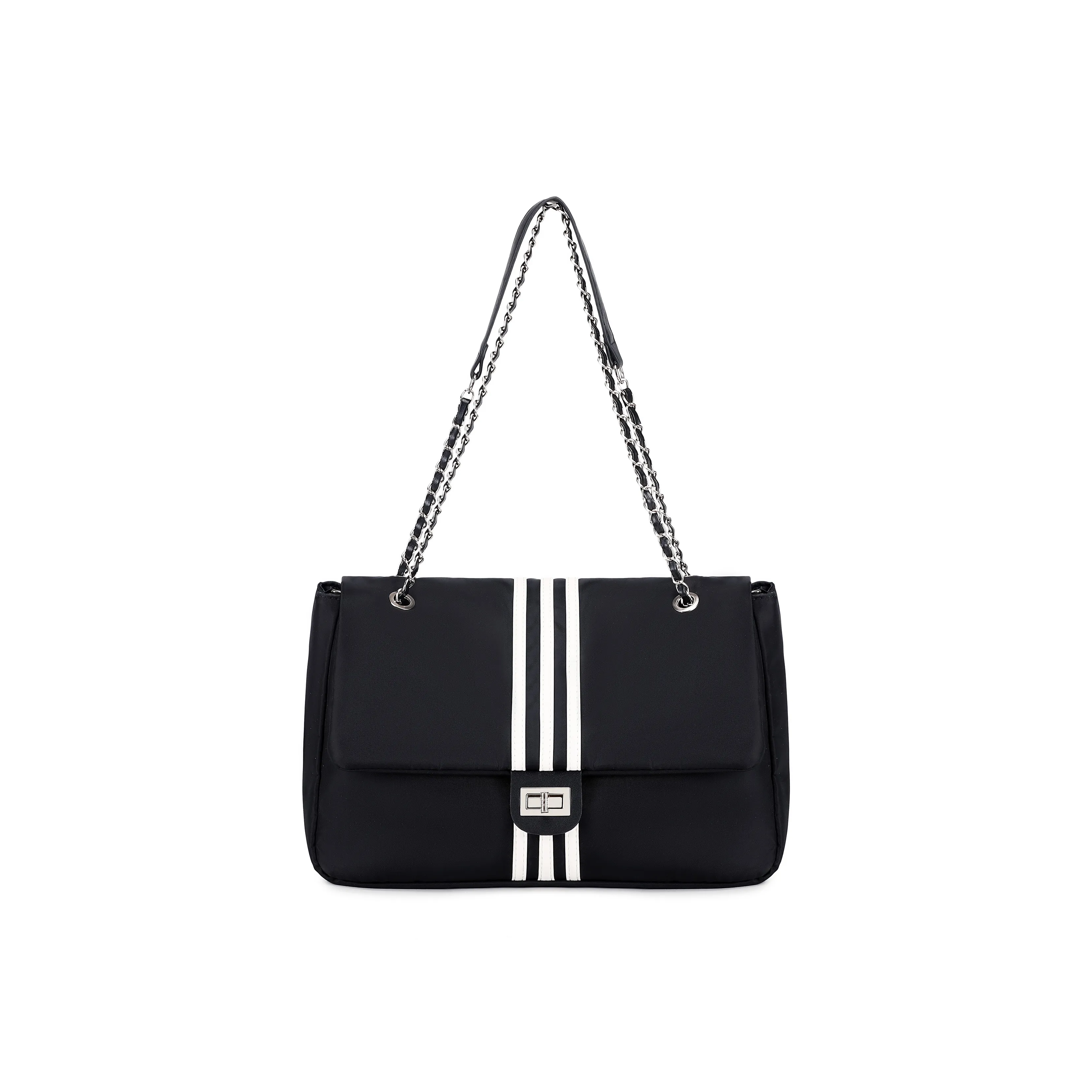 UNITE STAR Нейлоновая сумка через плечо женская черно-белая черная и серая