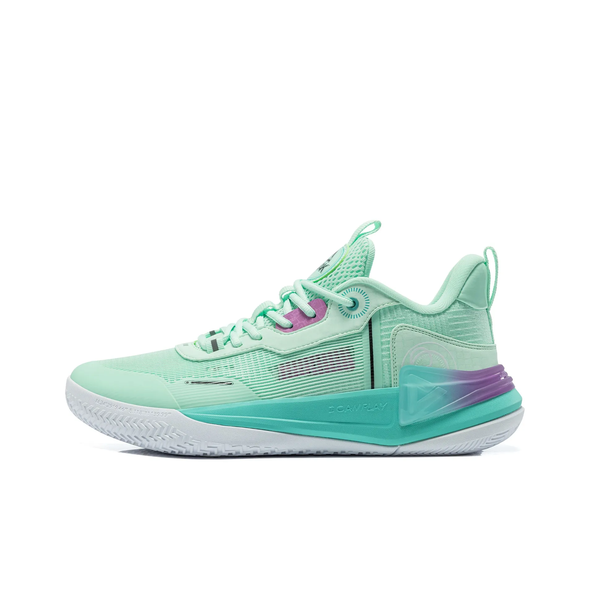 PEAK Basketball Shoes Men's Low Top Cool Green
