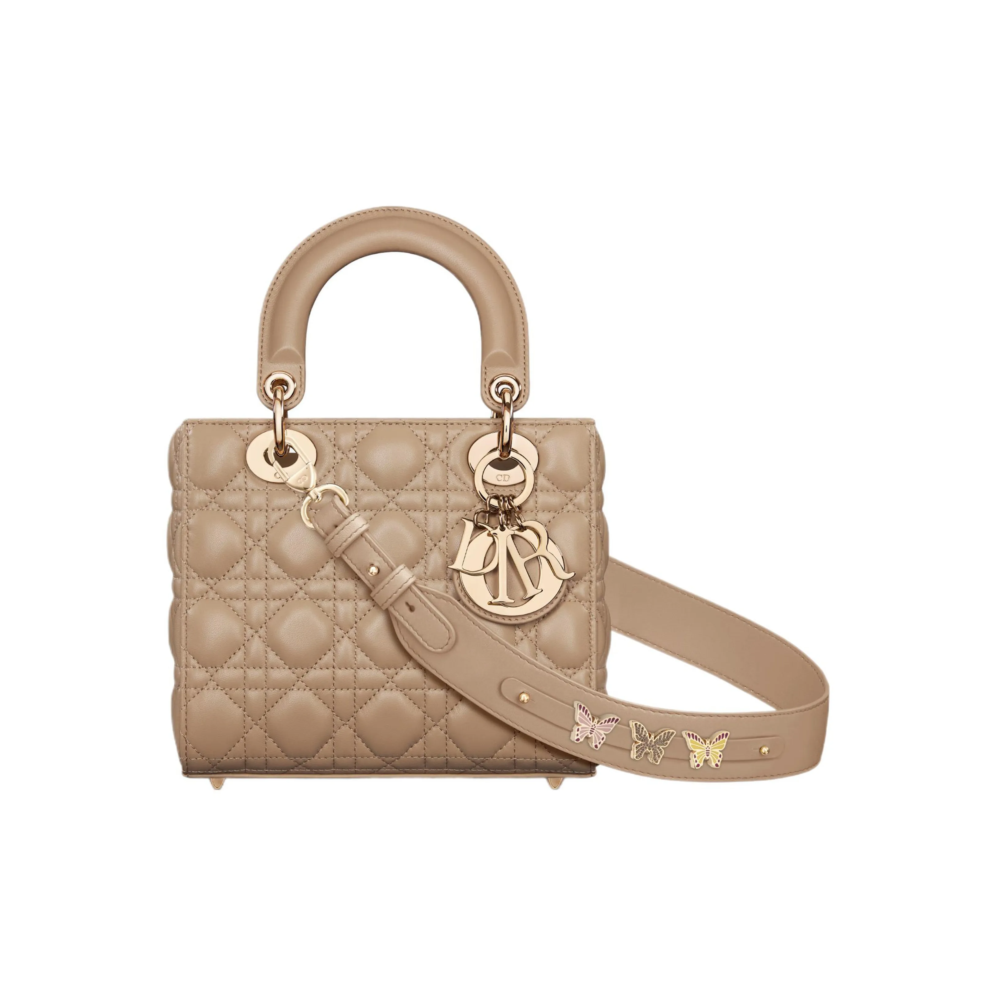 DIOR Lady Dior My ABCDior Lambskin Lady Dior Bag, Shoulder Bag, Crossbody Bag, Handbag Trumpets Women's Cookie