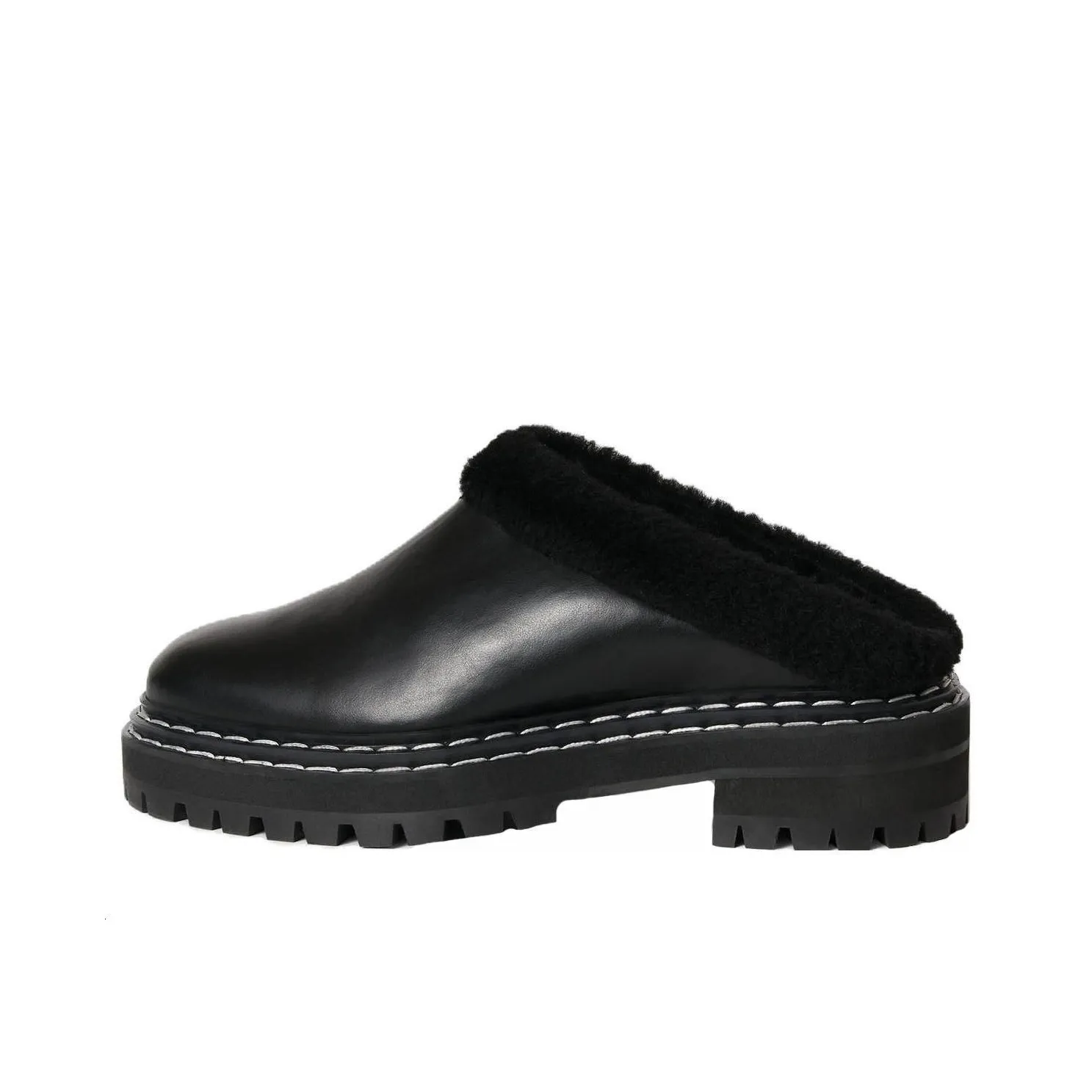 PROENZA SCHOULER Wrap-toe Slippers Women's Black