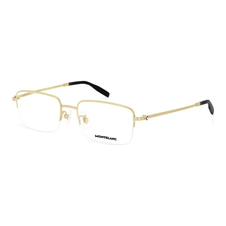 MONTBLANC Титановый сплав Прямоугольные Оправы для очков Мужские Золотые