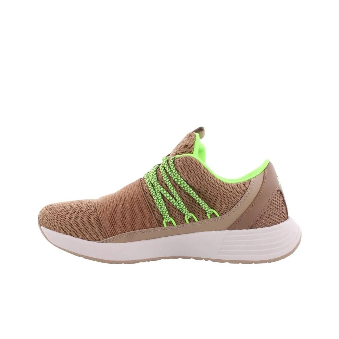 Under Armour Breathe Cushioning Wear Resistant Low Top Training Shoes Unisex Brown Green