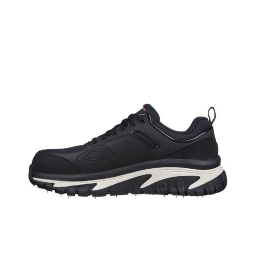 Skechers Arch Fit Cushioning Low Top Running Shoes Men's Black White