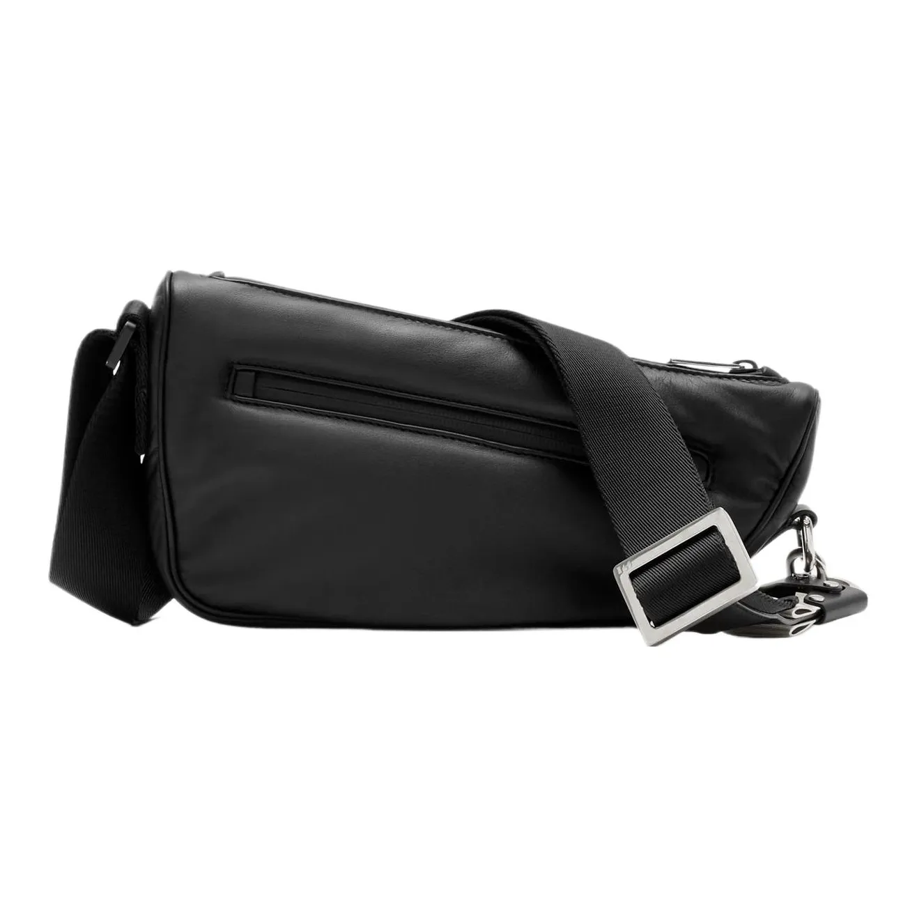 Burberry Smooth Calf Leather Shoulder Bag, Crossbody Bag Men's Black