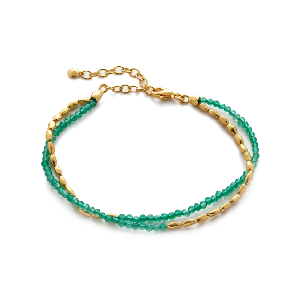 Monica Vinader Mini Nugget Gemstone Beaded Bracelet