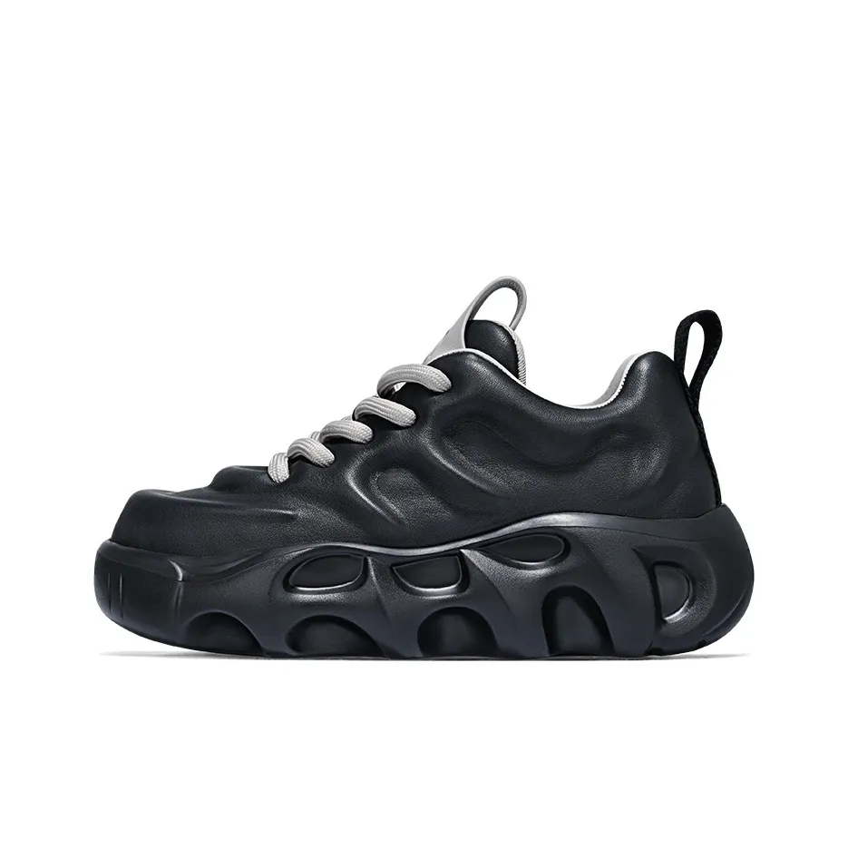 SALAXI Low Top Casual Shoes Unisex Black