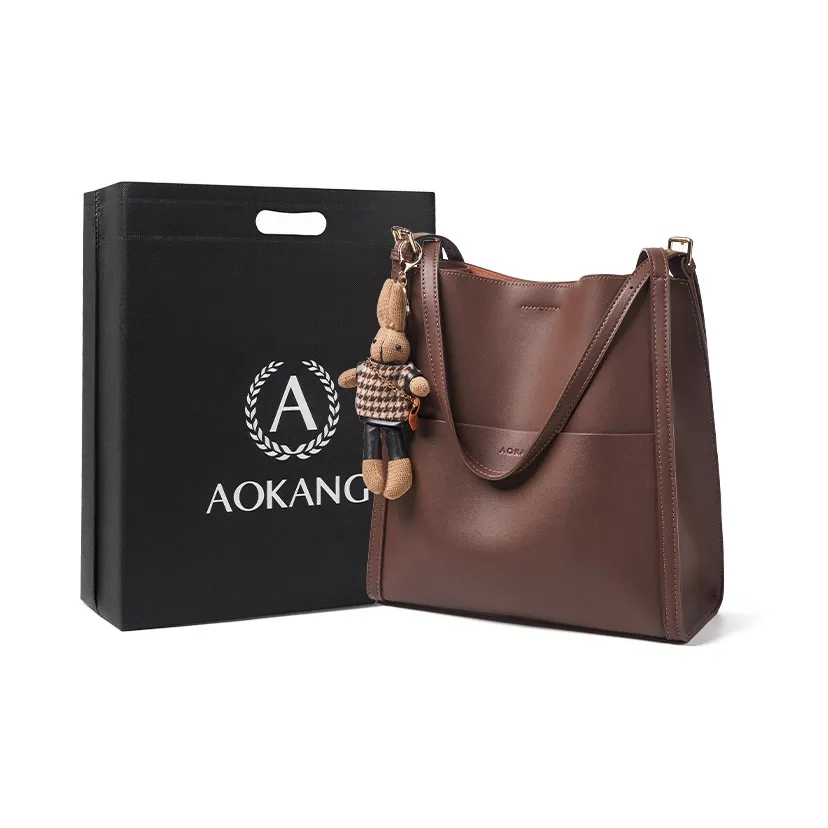 AOKANG Сумка из коровьей кожи сумка для покупок сумка через плечо среднего размера женская
