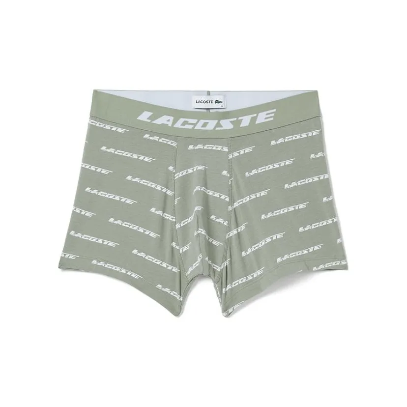 LACOSTE Трусы Мужские 1 Пачка Матча Зеленый