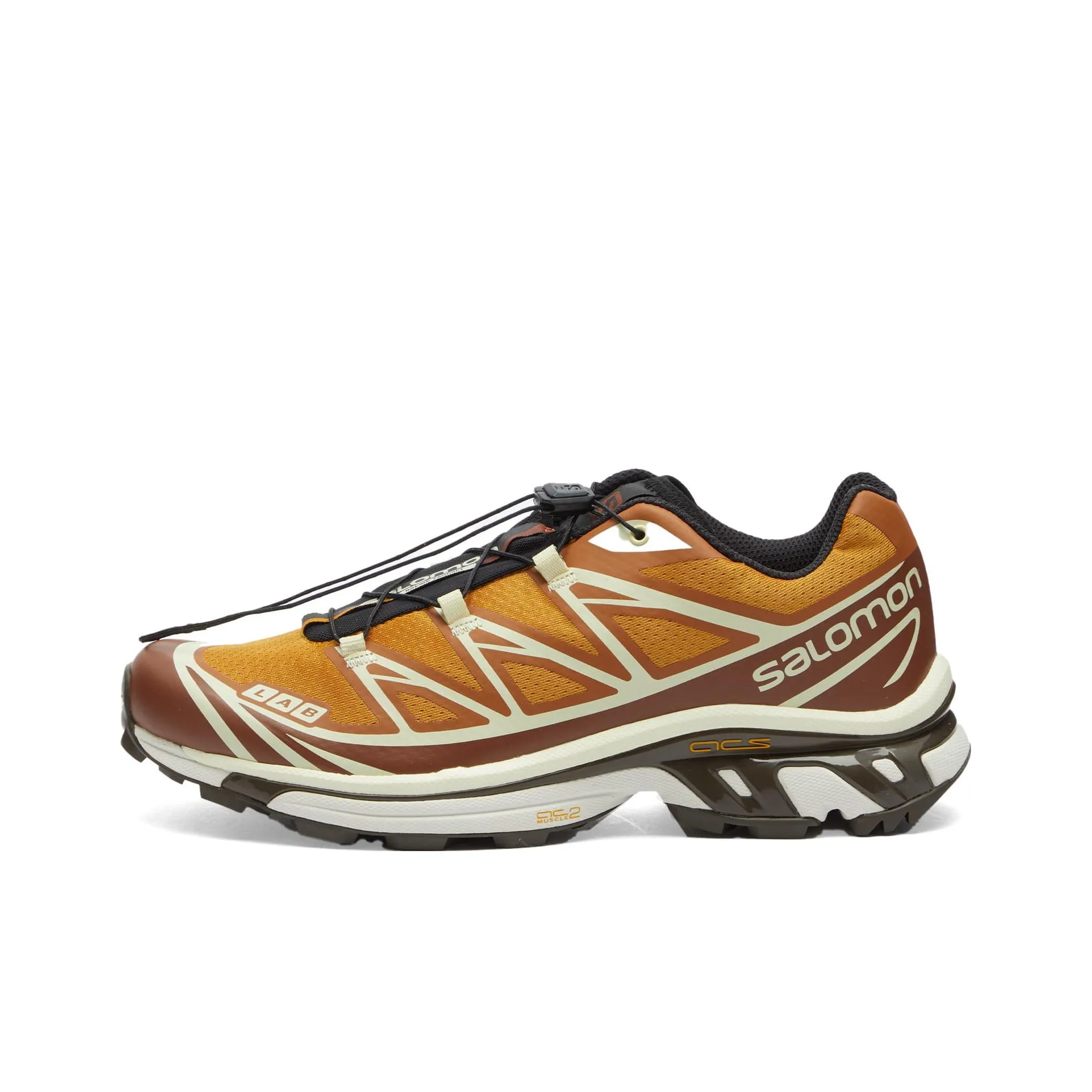 END x SALOMON XT 6 'Porcini' Противоскользящий Низкий Топ Уличная Обувь Мужская Бежево-Коричневая