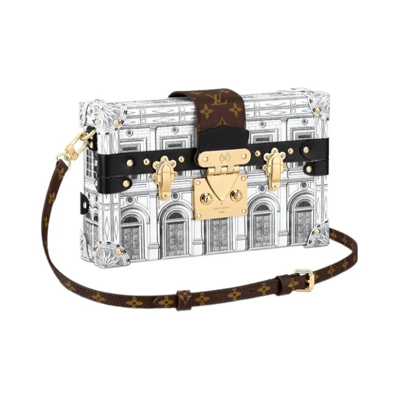 LOUIS VUITTON X Fornasetti Petite Malle Black/White