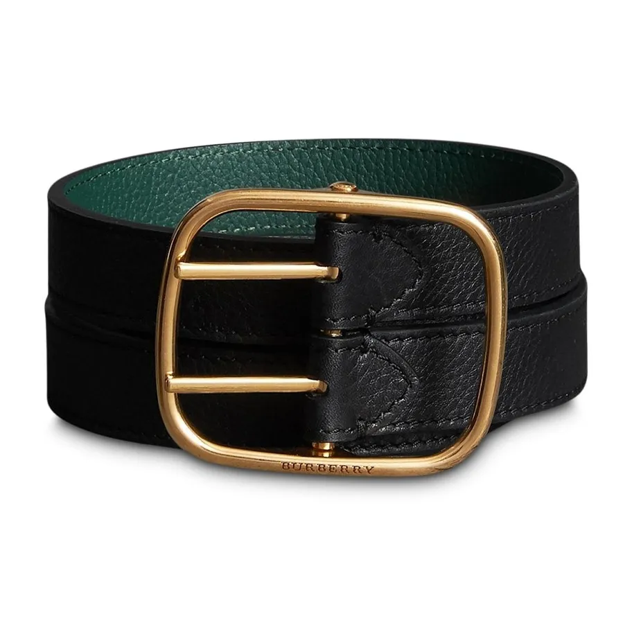 Burberry Однотонный украшение булавка кожа ремни женский черный