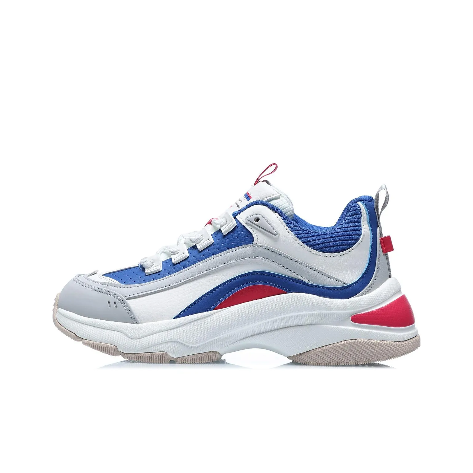 LiNing Aurora WindWalker противоскользящий устойчивый к истиранию низкий топ кроссовки с толстой подошвой женские королевский синий