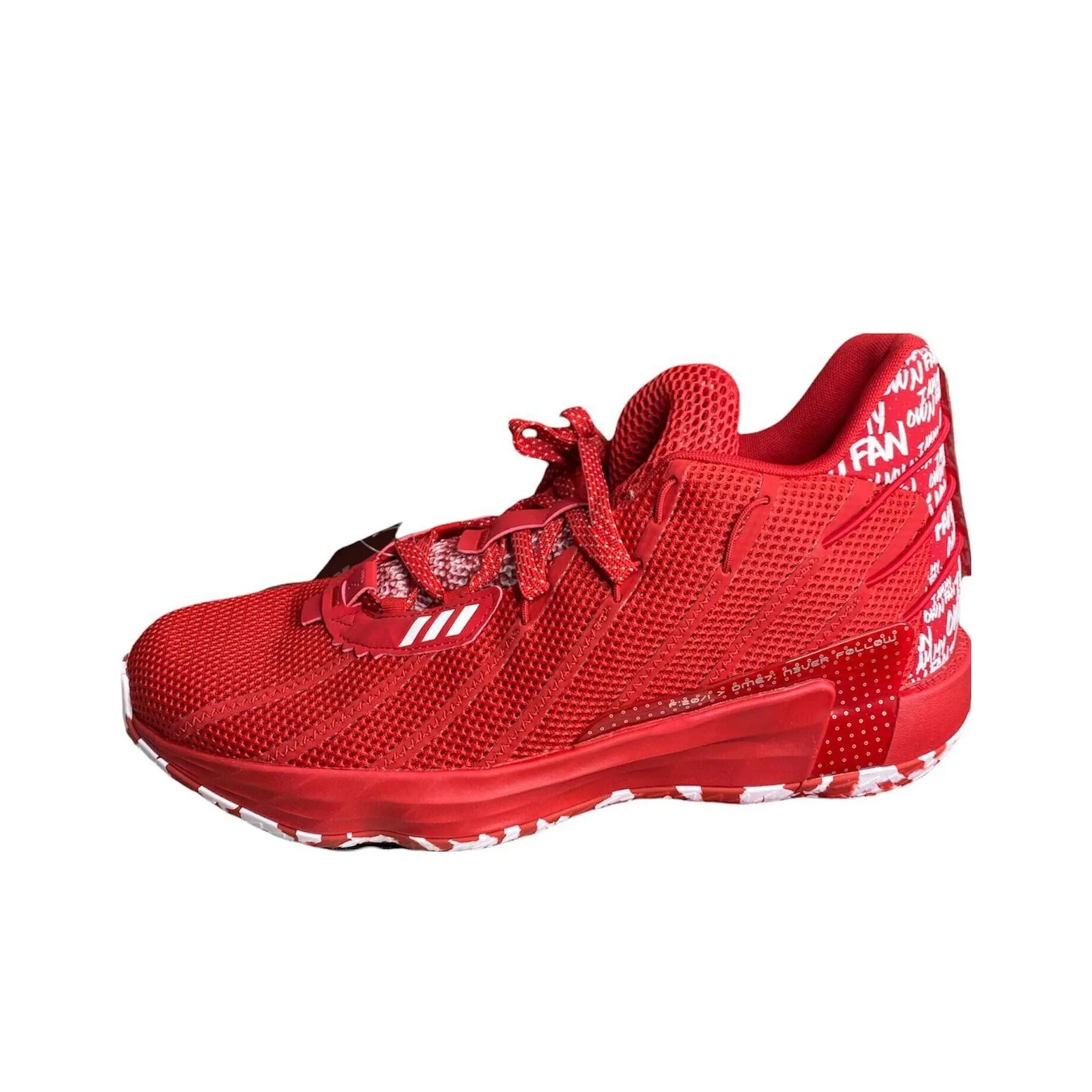 Adidas D Lillard 7 Dame 7 Mid Cushioning, Wear Resistant Mid Top Basketball Shoes Men's Red