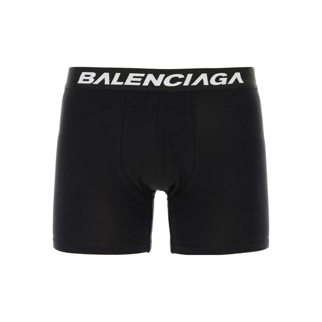 Balenciaga Racer Logo Waistband Boxer Briefs 'Black'