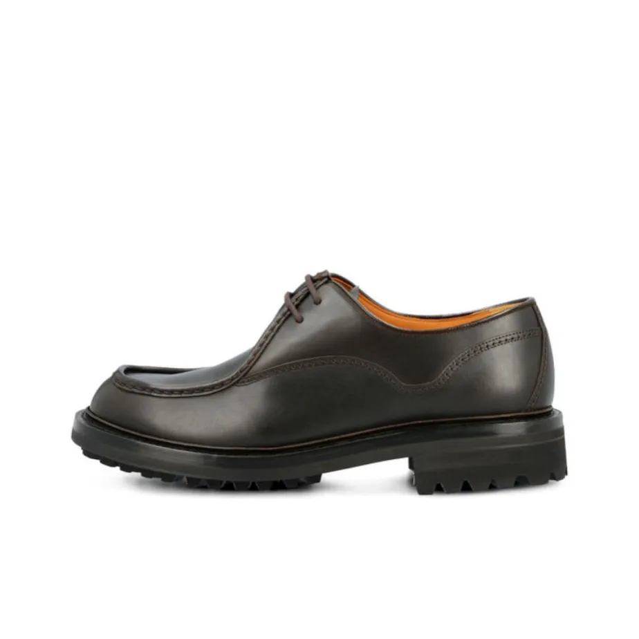 CHURCH'S Lymington Burnished-leather Lace-up Shoes