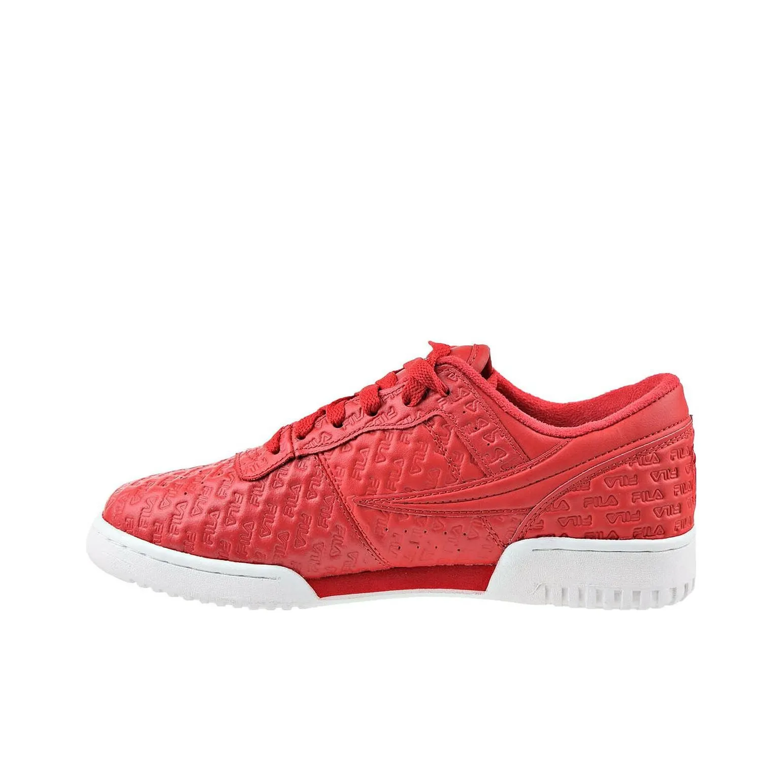 FILA Fitness Series Anti Slip Wear Resistant Low Top Casual Shoes Men's White Red