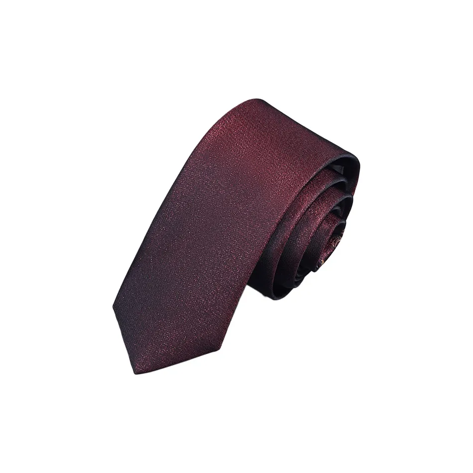 GOLDLION Polyester Ties Men's Burgundy