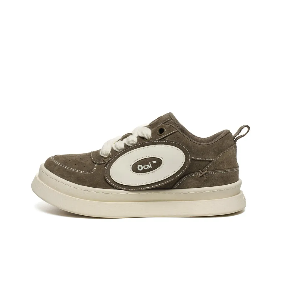 Ocai Vintage 5.0 Anti Slip And Wear Resistant Height Increasing Low Top Skateboard Shoes Unisex Copper Brown