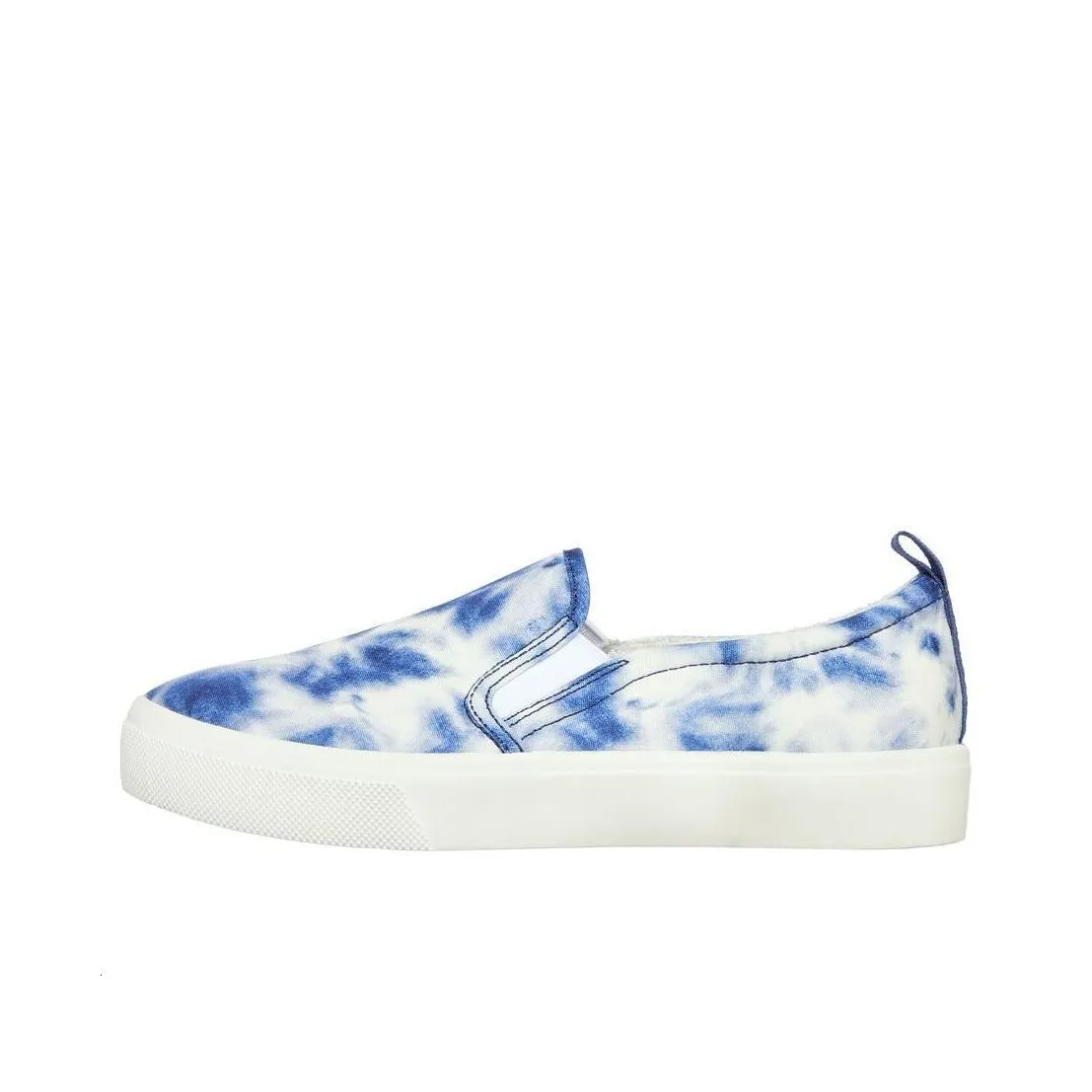 Skechers Poppy Set The Tone Low Top Skateboard Shoes Women's Blue White