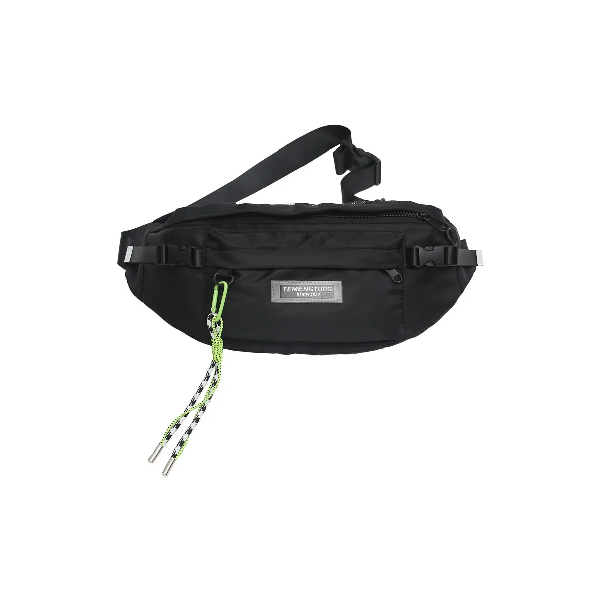 NIGEER Nylon Backpack Shoulder Bag Crossbody Bag Fanny Pack Sling Bag Regular Unisex Black/White/Khaki