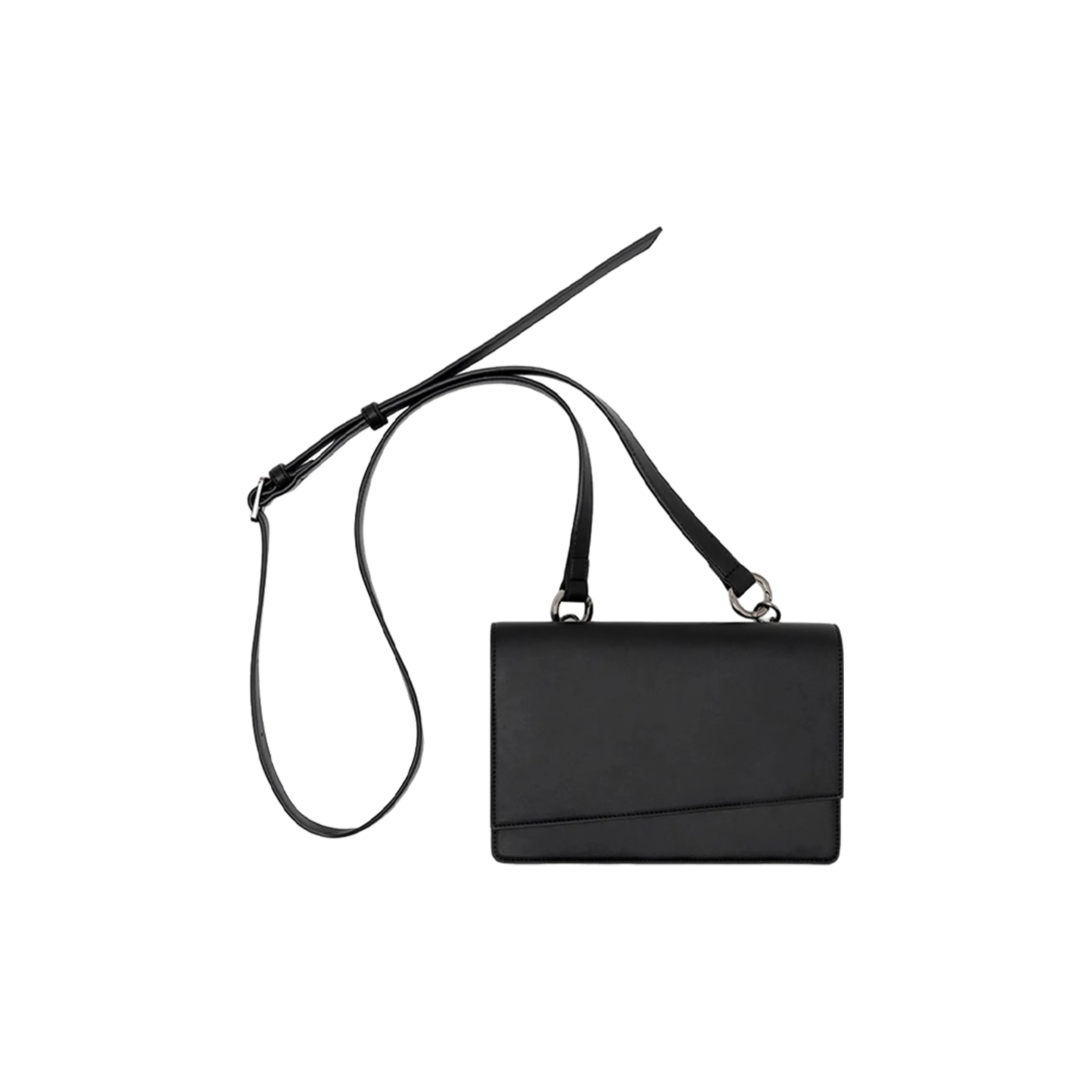 ALNI BITTON ПУ (полиуретан) Маленькая квадратная сумка сумка через плечо обычная мужская черная