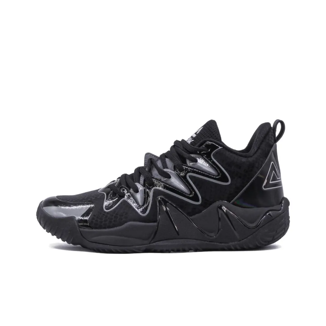 PEAK Outdoor Monster V3 Cushioned Slip Resistant Mid Top Basketball Shoes Men's Black