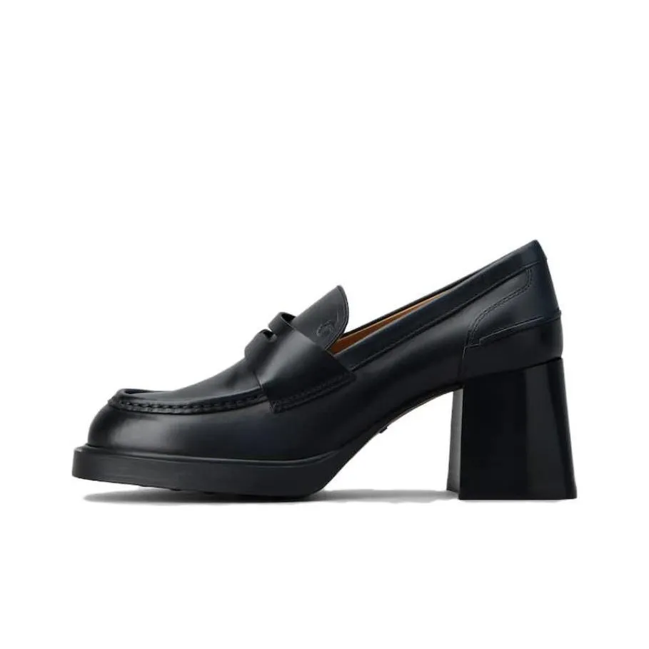 TOD'S Logo Debossed Almond Toe Pumps