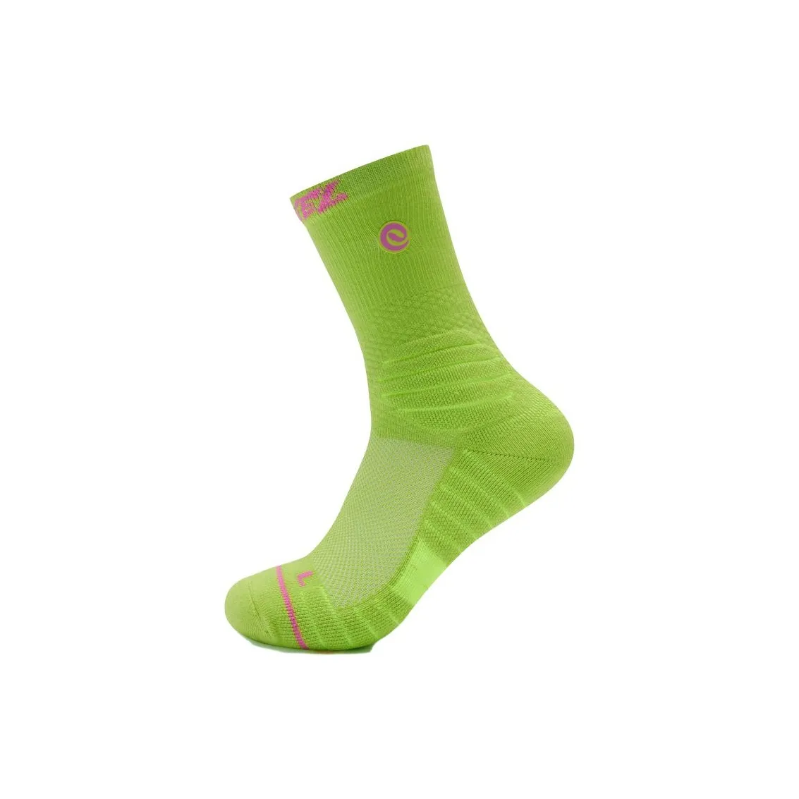 QIAODAN Basketball Socks Men's 1 Pack Bright Green