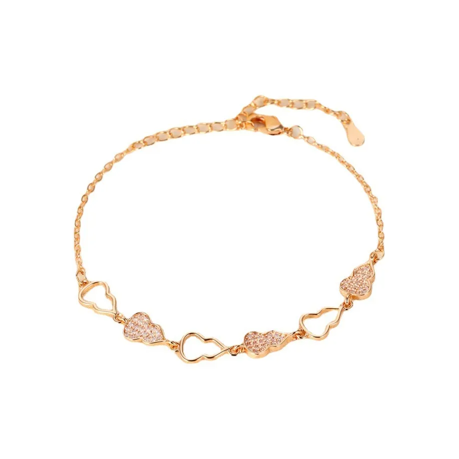 UTD Циркон Браслеты Женские Шампанское Золото