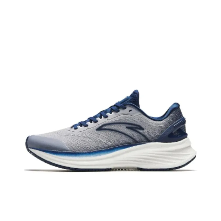 Anta Cushioning Wear-Resistant Low-Top Running Shoes Men's Gray Blue