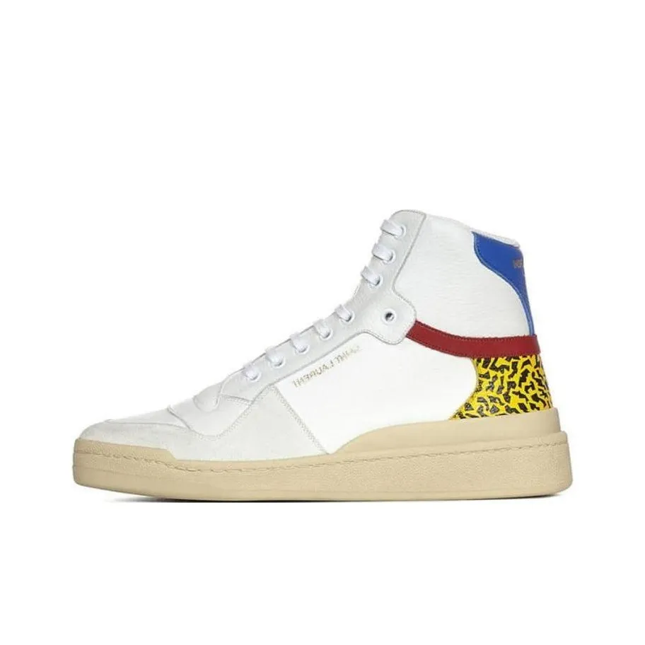 SAINT LAURENT SL-24 Mid-top Lace-up Sneakers