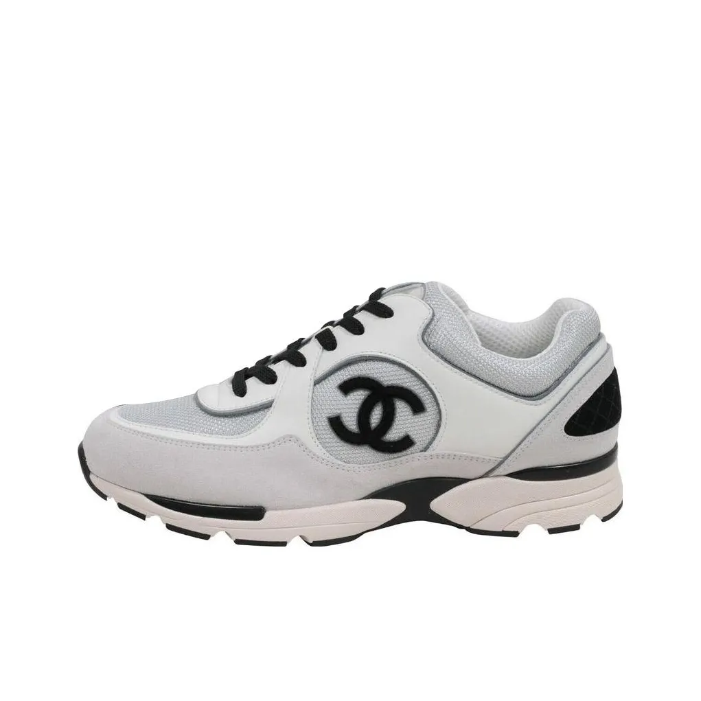 CHANEL Logo Sneaker 'White Black'