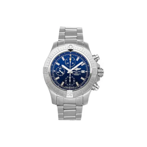 Breitling Автоматический Механический Movement Мужские Часы 45 мм Синие