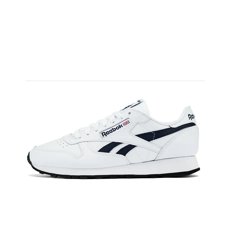 Reebok совместный Classic Leather Low Топ Беговые кроссовки Унисекс Белый