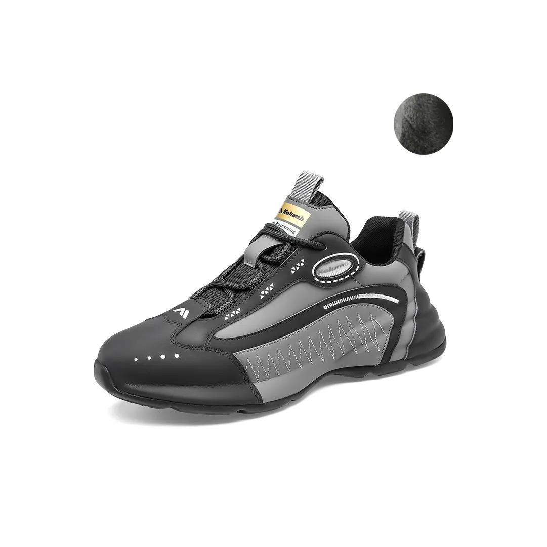 KOLUMB Амортизация Износостойкий Низкий Топ Casual Мужской Черный Серый