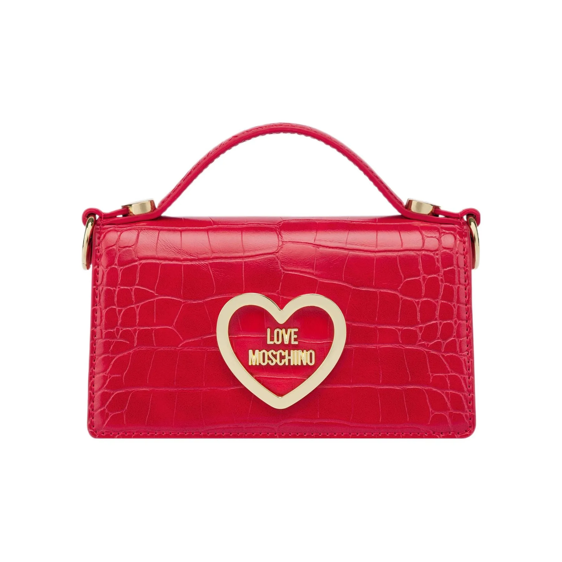 LOVE MOSCHINO Полиуретан Одно Плечо Сумка Женская Красная