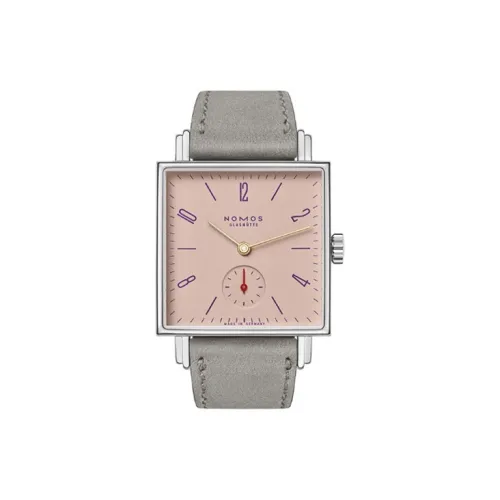 NOMOS Ручной Механический Movement Мужские Часы 29,5мм*29,5мм*6,5мм Розовый